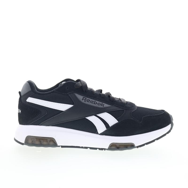 Reebok Glide DMX Womens Black Suede Lace Up Lifestyle Sneakers Shoes