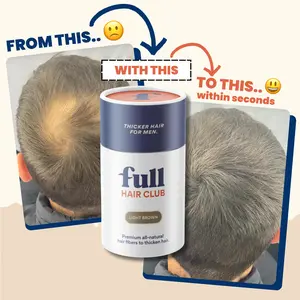 Hair Thickening Fibers | Hide Bald Spots | Boost Hair Confidence | Looks Natural | Made for Men Comfort