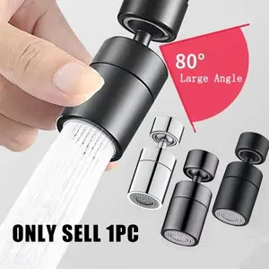 New 2 Mode Kitchen Faucet Spray Head Filter Adjustable 360° Rotary Splashback Tap Nozzle Bubbler Kitchen Sink Faucet Aerator Home Bathroom Decor Kitchen Accessories Faucet Sprayer Attachment, Rotatable Rotary Faucet