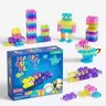 40 PCS Sensory Soft Building Blocks for Toddlers, Kids Montessori Squishy Stacking Toy Set, Squeezable & Stretchable Early Learning Construction Playset, Puzzle Blocks for Creative Play