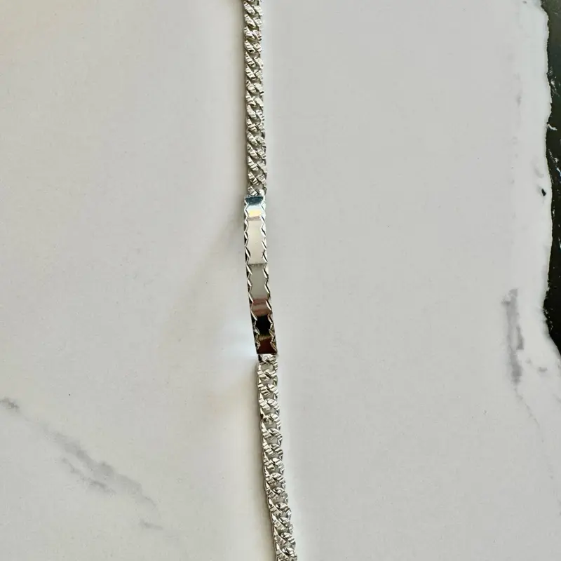 Esclava con placa en plata.925 ( Bracelet .925)