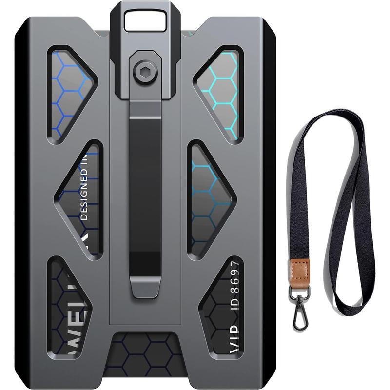 Men In Black ID Badge Holder With Lanyard - Waterproof Costume Prop For Office & Parties