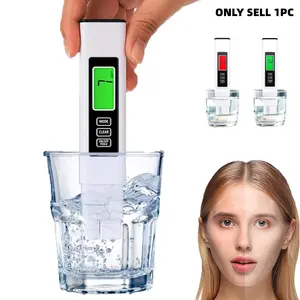 2025 new four-in-one water quality testing pen, with a red warning function, features four integrated functions: professional TDS, EC, temperature temperature, for testing drinking water and domestic water to ensure safety and health Water Quality Tester