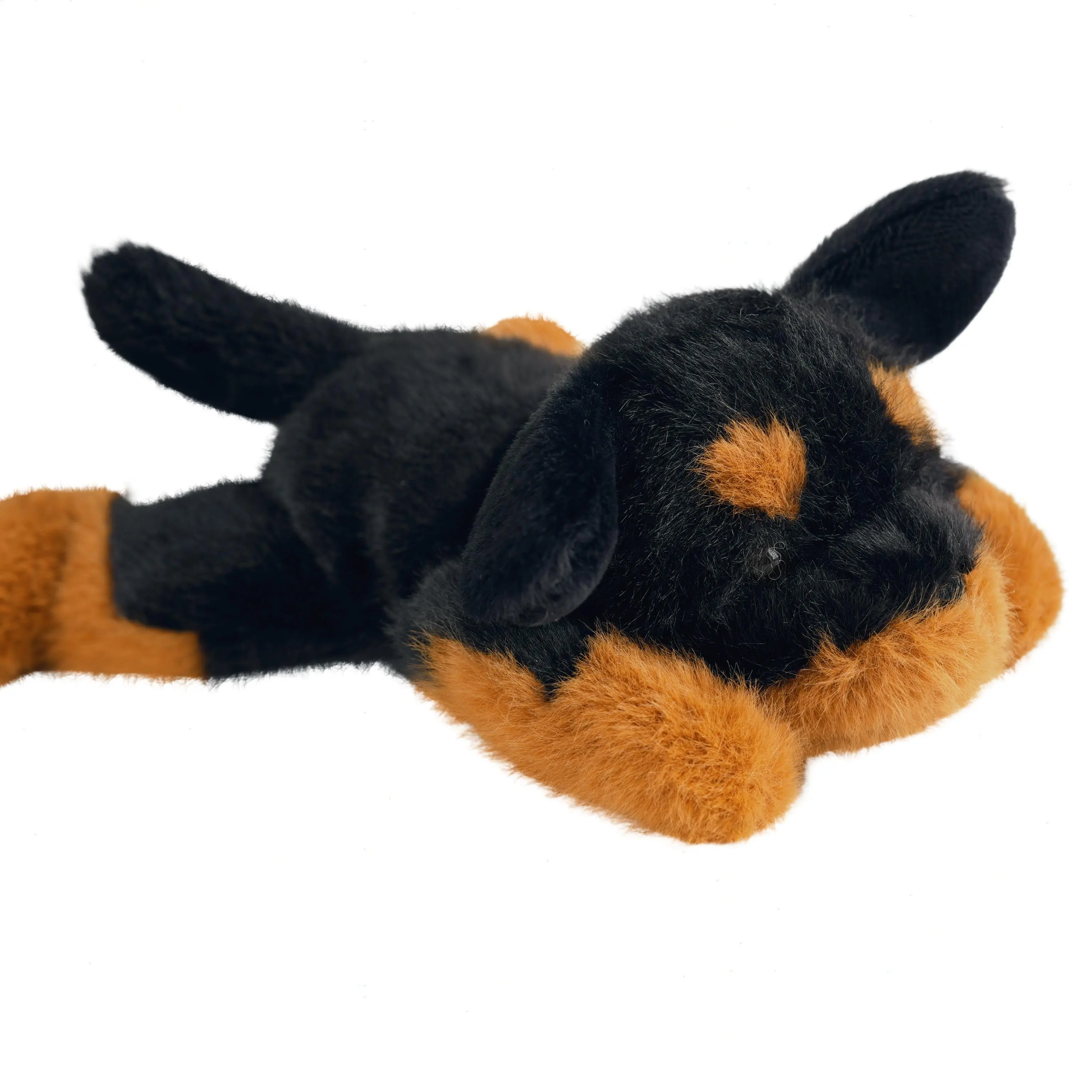 PEACHCAT 7.8 Inch Small Black Rottweiler Stuffed Animal - Weighted Fill, Realistic Look, Soft Adorable Design Stuffed Toy, Cuddly Kids' Gift Pillow, Stuffedanimals, Soft Adorable Stuffed