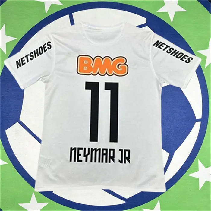 1213 Home White No.11 Neymar Short Sleeve Soccer Jersey