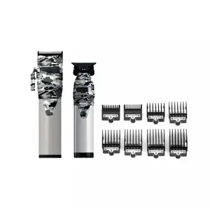 BaBylissPRO 8pc Guard Set + LIMITEDFX Camo Metal Lithium Clipper FXHOLPK2CAM + FXCS880