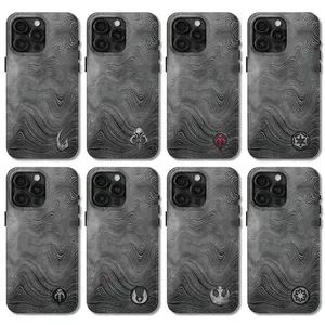 The Beskar Emblems Collection Phone Case, Mandalorian Steel Series Phone Cover, Iconic Beskar Silver Edition, Compatible with iPhone X, 11, 12, 13, 14, 15, 16, 17 & more