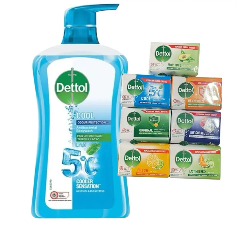 Dettol Cool Body Wash (16.9 Fl Oz/625g, Pack of 1) - pH-Balanced, Dermatologically Tested, Refreshing Mint Aroma Blend Body Care Cleanser