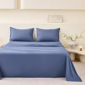 LEC HOUSE 4-Piece Microfiber Bed Sheet Set - Soft, Breathable, Cooling Polyester Bedding, Hotel Luxury Durable, Easy-Care for Adults, Available in Twin XL, Full, Queen, King Sizes & 8 Solid Colors