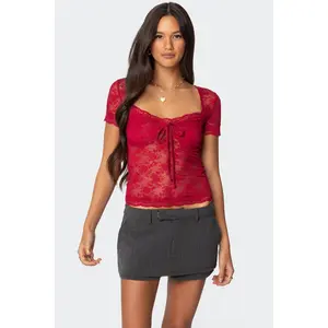 Roxana Sheer Lace Top