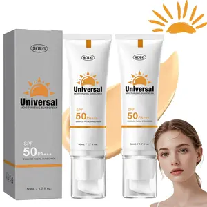 Universal Moisturizing Sunscreen SPF50 PA+++ - Broad-spectrum UV Defense, Lightweight Fast-absorbing, Long-lasting Moisture, Ideal for Daily Commuting & Outdoor Activities