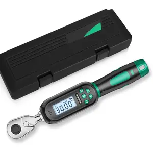 1/4 Inch Drive Digital TorqueWrench, 1.11-22.13Ft.lb/1.5-30N.m, Small  Torque Wrench with Preset Value, Buzzer & LED , +-2% Accuracy Torque Wrench for ,