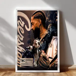 Nipsey Hussle Music Poster, Crenshaw Wall Art, Hip Hop Poster, Inspirational Music Decor, Urban Wall Art. No Framed