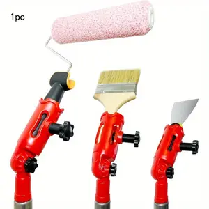 Multi-angle Paintbrush Extender with Swivel Head Design Extension Pole Attachment, Versatile Attachments, Suitable for High Ceilings, Paintbrushes, Rollers, and Scrapers. Ideal for Painting Walls, Corners, and Hard-to-reach Areas