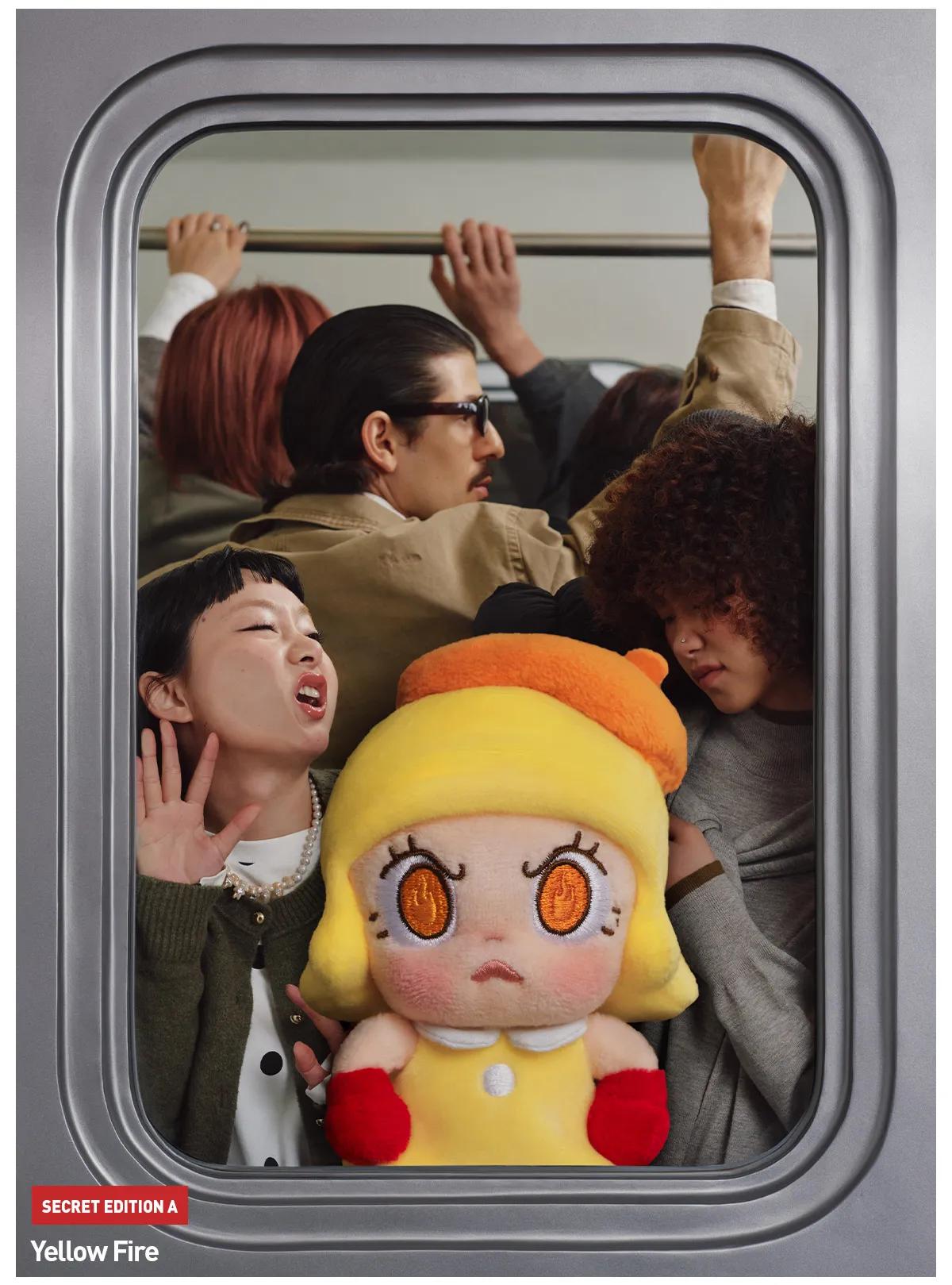 azi7042)POP MART Angry Molly - Angry Energy Series Plush Pendant