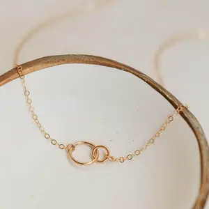 Hello Adorn Tiny Links Necklace - Women's Fashion Accessory Jewelry