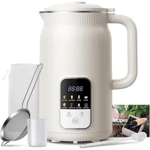 35oz Nut Milk Maker, 9-in-1  Milk Machine for Homemade Almond/Oat/Soy, Juice & Smoothie, Blender with 12 Stainless Steel , Keep Warm, 12H Delay, Boil Water and Self-Cleaning