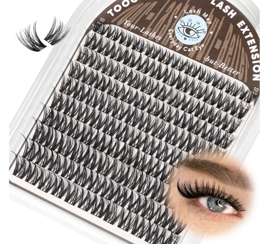 Flora Lash Clusters Wispy Volume Eyelash Clusters Natural DIY Eyelash Extension Soft Lashes Individual False Eyelashes Clusters