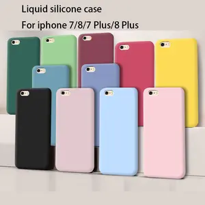 New Fundas Original Case For iphone 7 8 Plus Shockproof Silicone Protective Phone Case for iphone 7Plus 8Plus Case