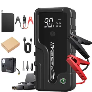 3500A Peak Jump Box, 1 Set 12V Portable Jump Starter with LED Lighting, Smart Short Circuit Protective Battery Pack for Car