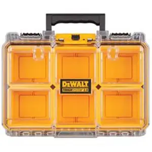 Dewalt  5.2 x 14.47 x 10.47 in. Compact Interlocking Organizer Polypropylene, Black & Yellow - 6 Count