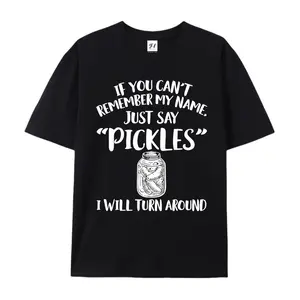 Just Say Pickles Funny Graphic T-Shirt, Cotton Comfort Tee, Humorous Foodie Fashion Outfit, Oversized Casual Shirt, Ideal Valentine’s Day & Food Lover Gift for Him/Her