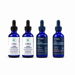 IFastFitt Hair Support Bundle - ionic minerals i-Zinc i-Silica D3+K2 & Biotin Collagen Supplement for Enhanced Absorption