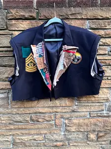 Custom Vintage 2018 Council Crop Blazer