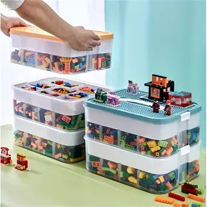 Pack within a Pack, Storage Bag, Children's Toy Particle Building Block Storage Box, Parts Classification Storage Box, Building Block Sorting Compartments