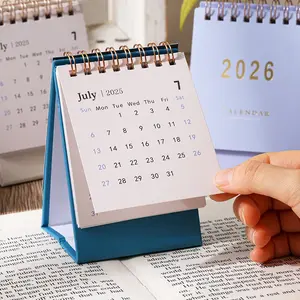 2026 Desktop Calendar, Morandi Color Scheme, Multi-Functional Note-Taking Planner, Decorative Desk Accessory for Students and Home Use