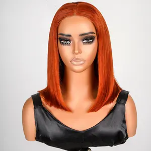 【Clearance Sale】Wiggins Hair Ready And Go Glueless Wig #37 Straight 4x4 Bob Wig Human Hair Wigs Pre Cut Lace Beginner Friendly