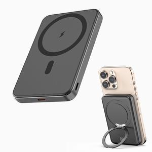 Magnetic Power Bank, 10000mAh Wireless Portable Charger with Foldable Stand, 20W PD Fast Charging Power Bank with USB-C Cable LED Display, for Mag-Safe Battery Pack Compatible with iPhone 16/15/14/13/12 All Series