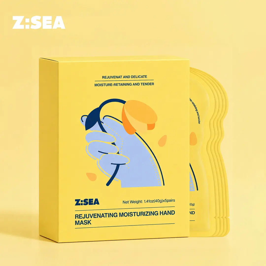 Z:SEA Hydrating Hand Mask Gloves | Soft Hands Treatment for Dry Hands & Rough Skin | Shea Butter Moisturizing Care | Self Care Spa