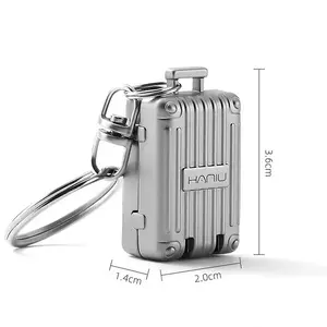 Exquisite Luggage Keychain Foldable Nail Cutter Stainless Steel Nail Clippers Rotary Toenail Fingernail Manicure Trimmer