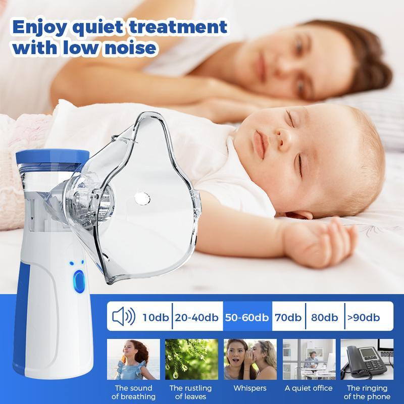 Portable Smart Humidifier with Auto-Cleaning & Dual Modes, Rechargeable Handheld Humidifier for Respiratory Care at Home/Travel, Adult & Kid-Friendly Design[0]