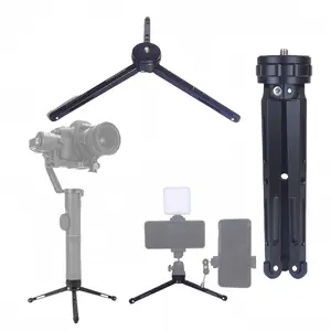 Full Metal Mini Tripod for Camera Phone Webcam Projector, Adjustable Desktop Handle, Sturdy and Portable Stand for Photography Video Shooting