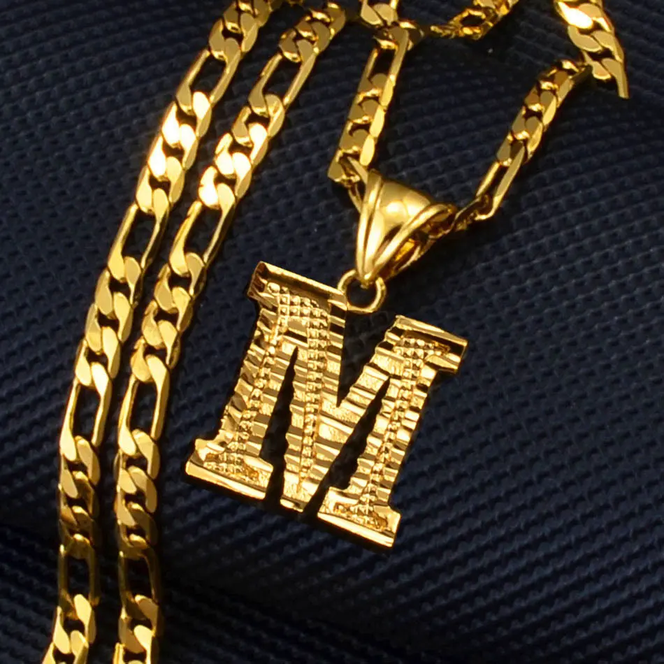 26-Letter Initial Necklaces for Couples - Fashionable Adjustable NK Chain, Simple-Style Large Letter Pendant, Christmas Gift Costume Jewelry for Men & Women