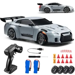 Remote Control Drift Car, Drift Rc Car, 1:24 Scale Remote Control Vehicle with LED Lights, 2.4GHz 20KM/H 4WD High Speed Cars, Drifting Tires, Racing Sports Toy, Birthday&Christmas Gifts for Adults Boys Girls and Kids
