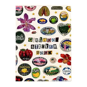 The 2026 new girl image sticker album contains over 1,260 retro-style stickers, cute illustration stickers, homemade photo album supplies, scrapbook materials, stickers inspired by the retro girl era, and creative gifts made for teenagers.