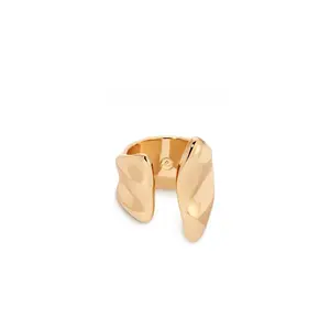Liquid Luxe Ring – 18K Gold & Silver Plated Statement Ring for Women | Modern Minimalist Wrap Style Ring