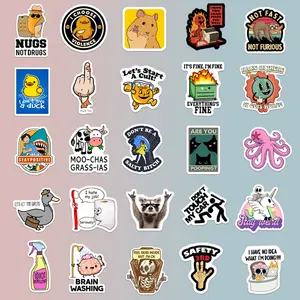 130pcs Funny Stickers for Adults, Prank Meme (Dirty) Hilarious Sticker Pack for Laptop, Hard Hat, Work, Water Bottles, Computers, Vinyl Waterproof Decals (130)