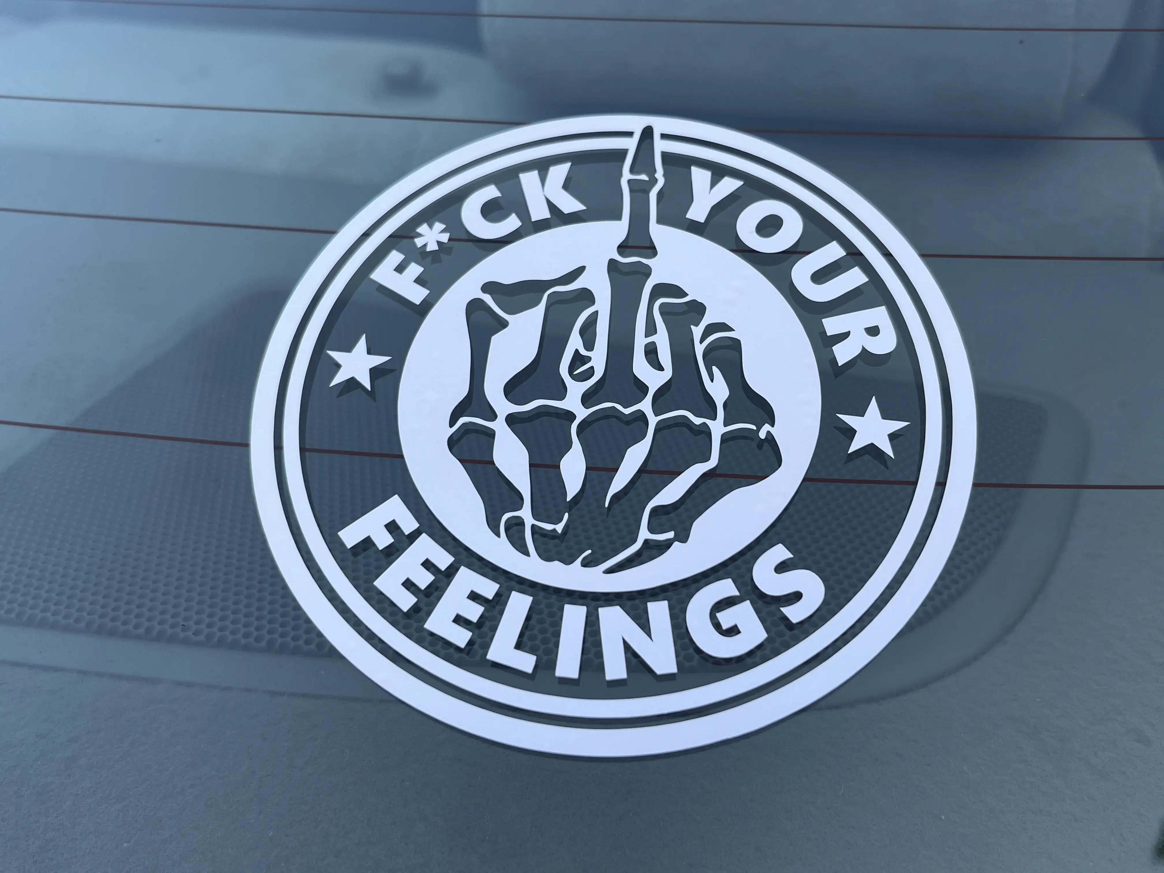 F*ck Your Feelings Vinyl Decal - 2 PACK SPECIAL Sticker For Cars Universal Car Sticker