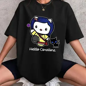 Hello Coraline T-Shirt, Couple t-shirt, Hello Valentine's Day t-shit,shop