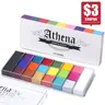 UCANBE Athena 20-Color Cosmetic Face and Body Paint Palette - Professional, Safe, Non-Toxic Cream Oil, Semi-Soft, with Shimmer Powder for Adults' Cosplay, Halloween Costume, Children's Baby Showers,familyfun