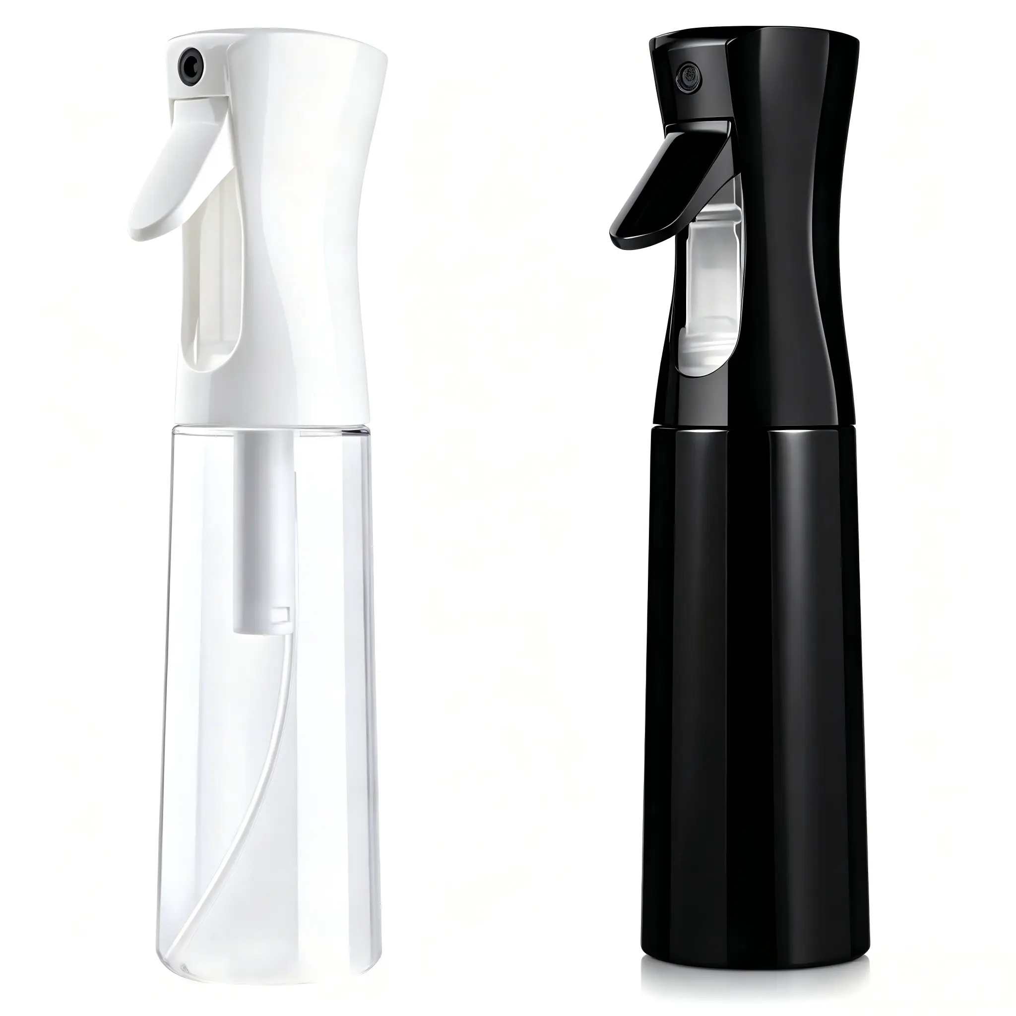 Continuous Fine Mist Spray Bottle 200ml, High Pressure Leak Proof Refillable Handheld Mister for Hair Styling, Plants, Skincare, Salon & Household Cleaning