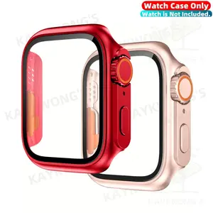 KAYKWONG'S Iwatch Screen Protector Case Cover for Series 11/10/9/8/7/6/5/4/3/2/1, Durable Protective Design, Perfect for 40/41/42/44/45/46mm Models, Protects Front Screen