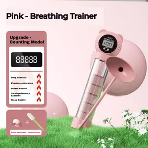 Portable Breathing Dumbbells,Breathing Trainer with Adjustable Resistance Settings for Enhanced Strength and Endurance, Exercise Trainer - Lightweight, Easy to Clean