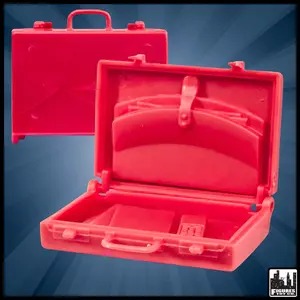 Red Briefcase for WWE & AEW Wrestling Action Figures