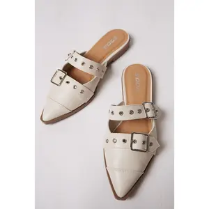 SALE - Caitlyn Double Buckle Ballerina Flat