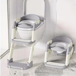 3-in-1 Portable Potty Training Seat – Adjustable Height Foldable Toddler Toilet with Non Slip Design for Home & Travel